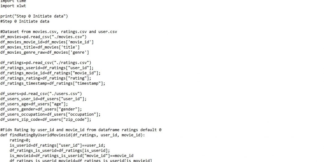 Training Pelatihan Kursus Jasa Python | Membuat Recommender System Data ...