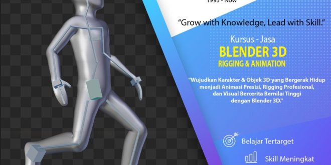 KURSUS – JASA – BLENDER RIGGING & ANIMATION Blender 3D | Project-Oriented